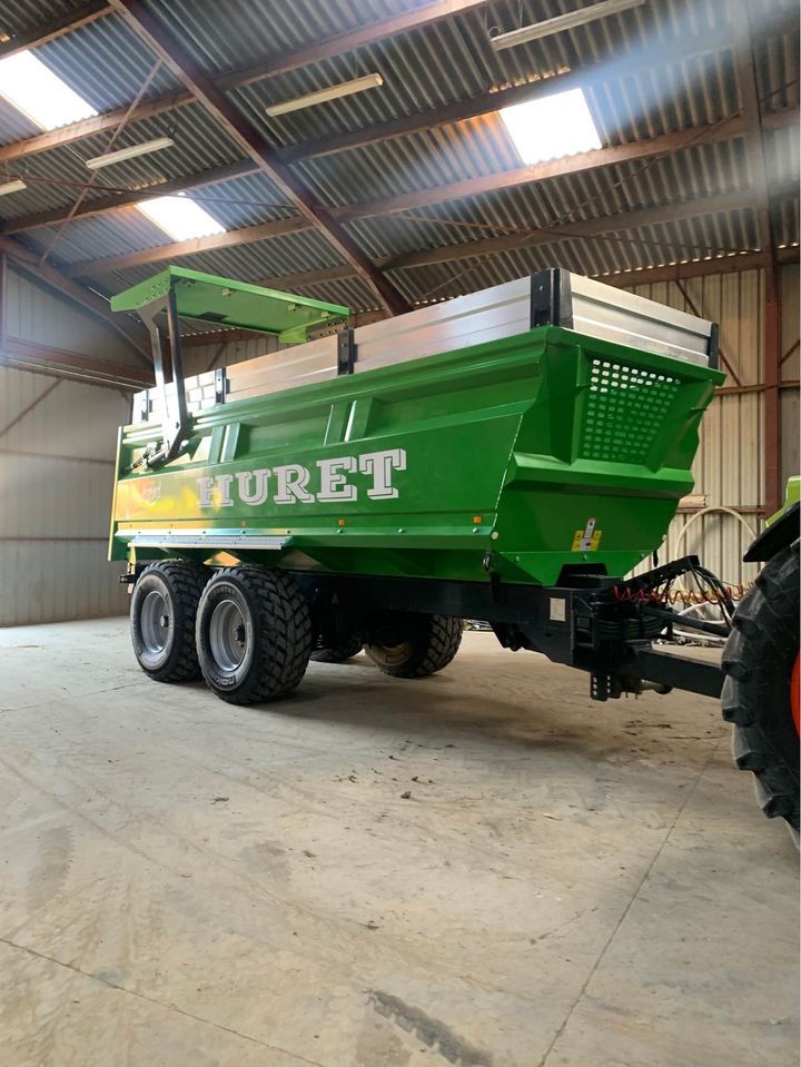 SEMI REMORQUE BENNE AGRICOLE HURET 18T 2019