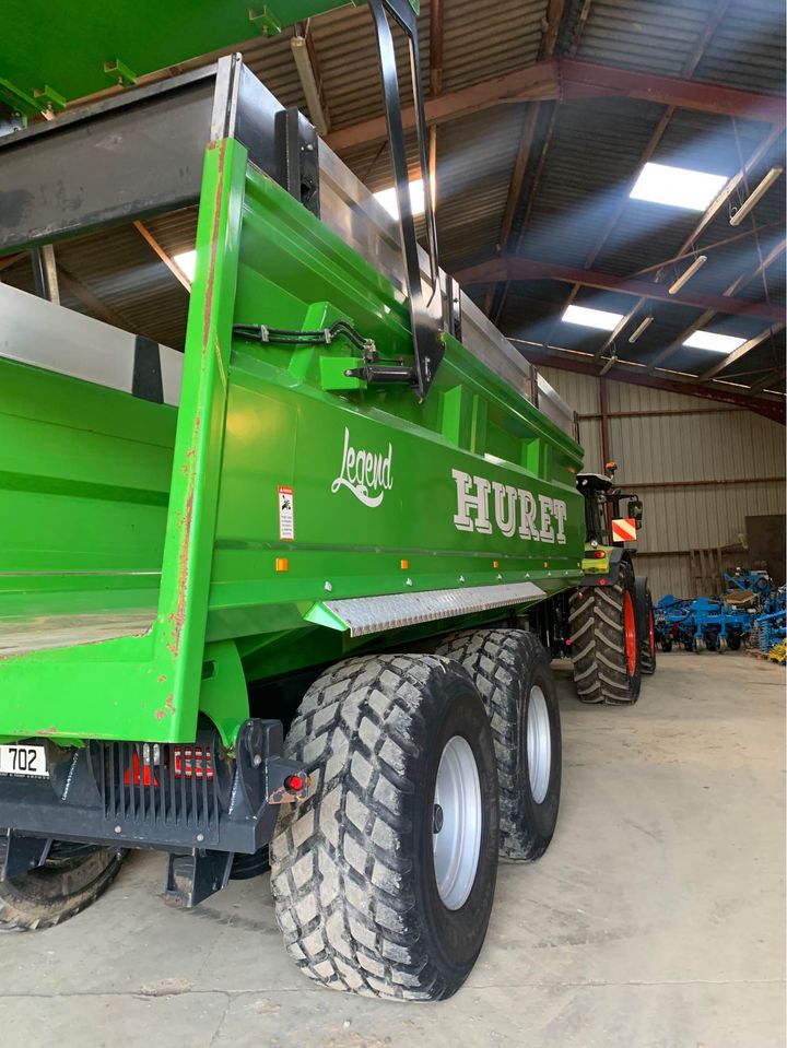 SEMI REMORQUE BENNE AGRICOLE HURET 18T 2019